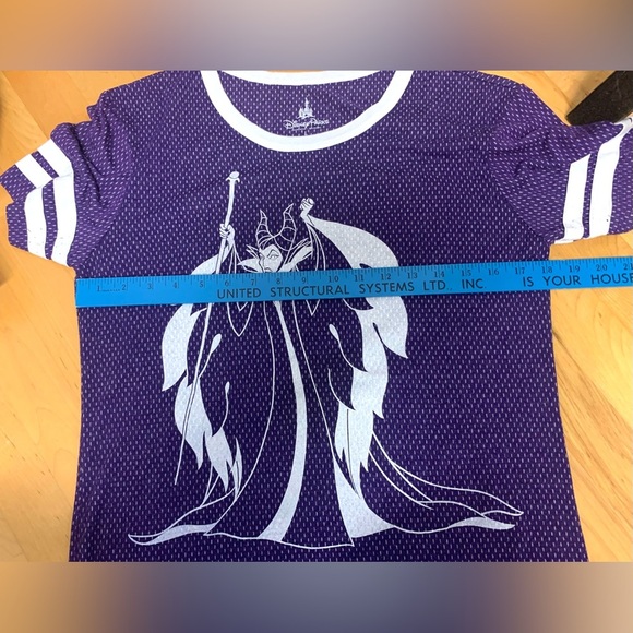 Disney Purple Short Sleeve Tee with Maleficent Design - Picture 7 of 8